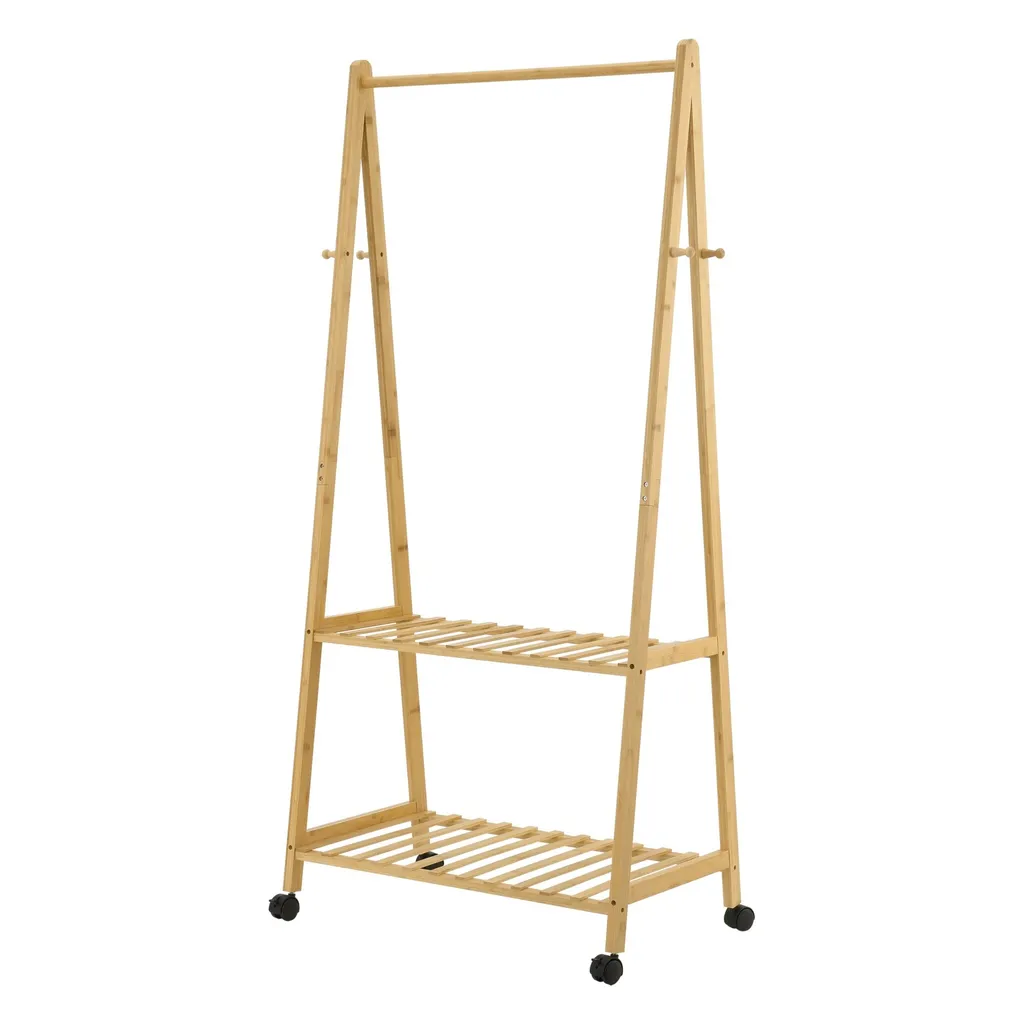 Norris Stand Appendiabiti in Bambù: L'Essenziale del Design Minimal