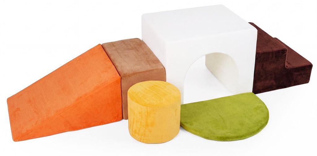 COSTWAY 6dílná sada pěnových stavebních kostek, pěnové Obrázek produktu 