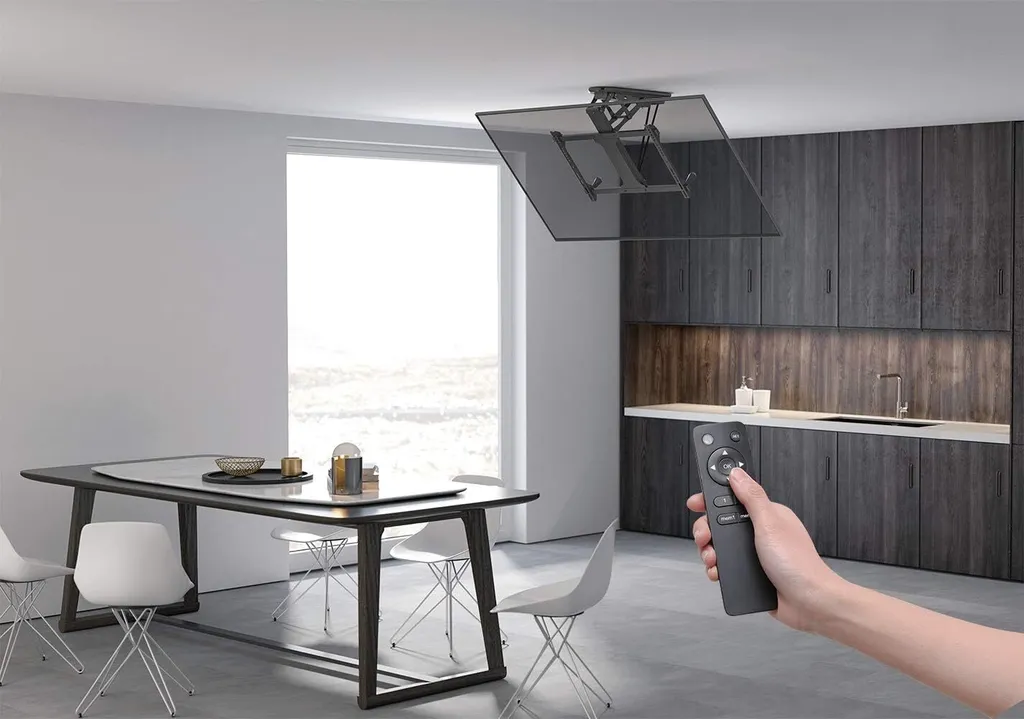 Support TV motorisé plafond MyWall HL41ML : cachez votre écran facilement - 9