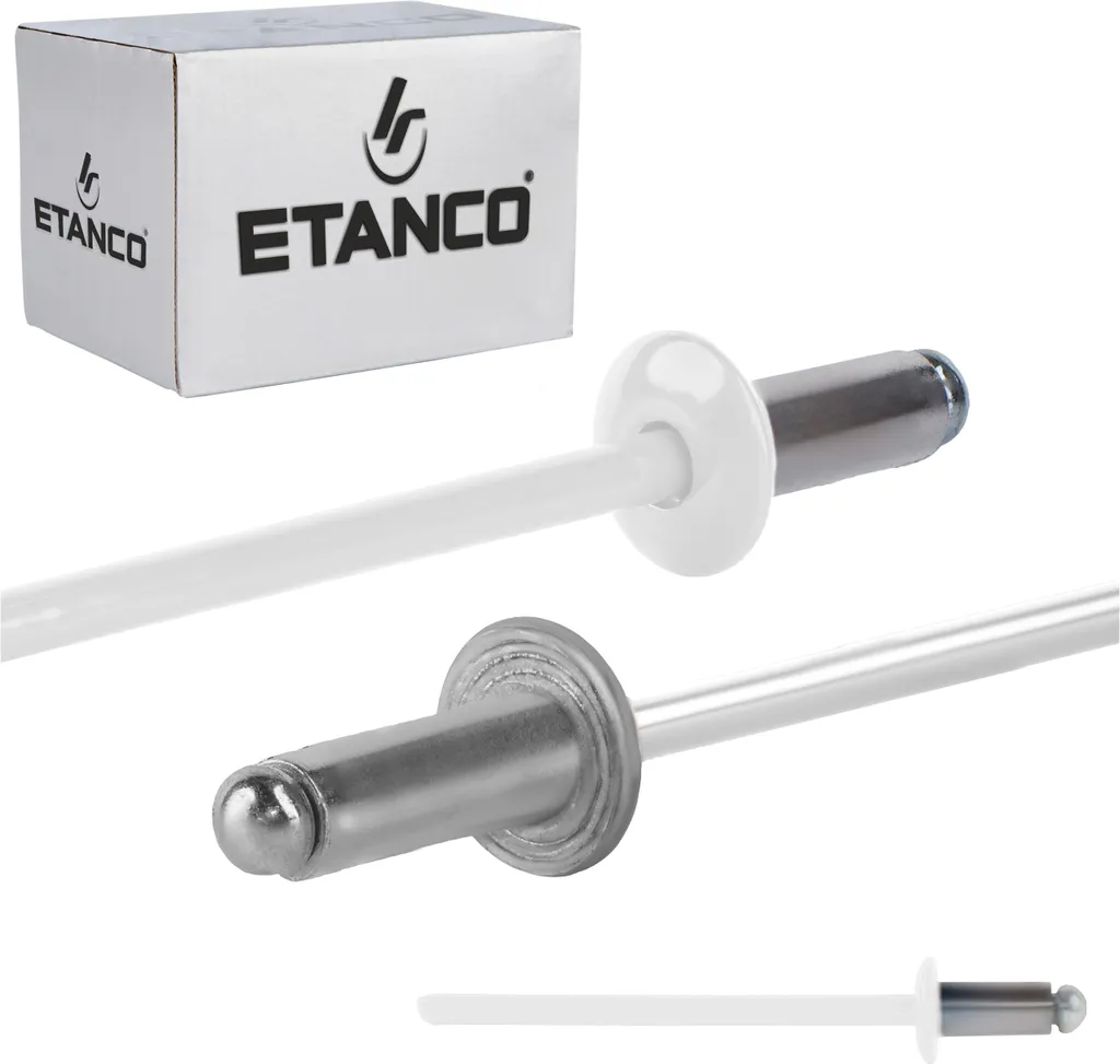 Rivetti a Strappo Alluminio 3.2x6 RAL 9010 Bianco Puro - Alta Tenuta