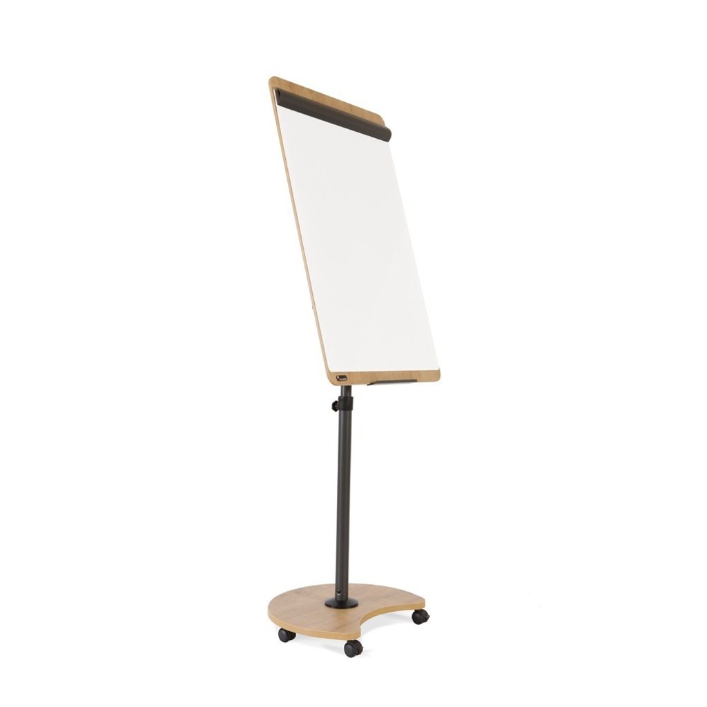 ROCADA Flipchart NATURAL 62 x 67 x 200 cm mobil höhenverstellbar holz
