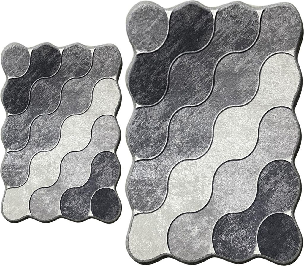 Mijolnir, Circle - Grey, Badematten, Grau, Polyester, 60 x Produktbild 