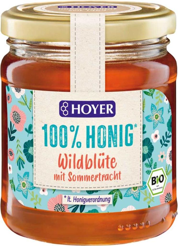 Ekologiczny miód z dzikich kwiatów Hoyer Zdjęcie produktu 