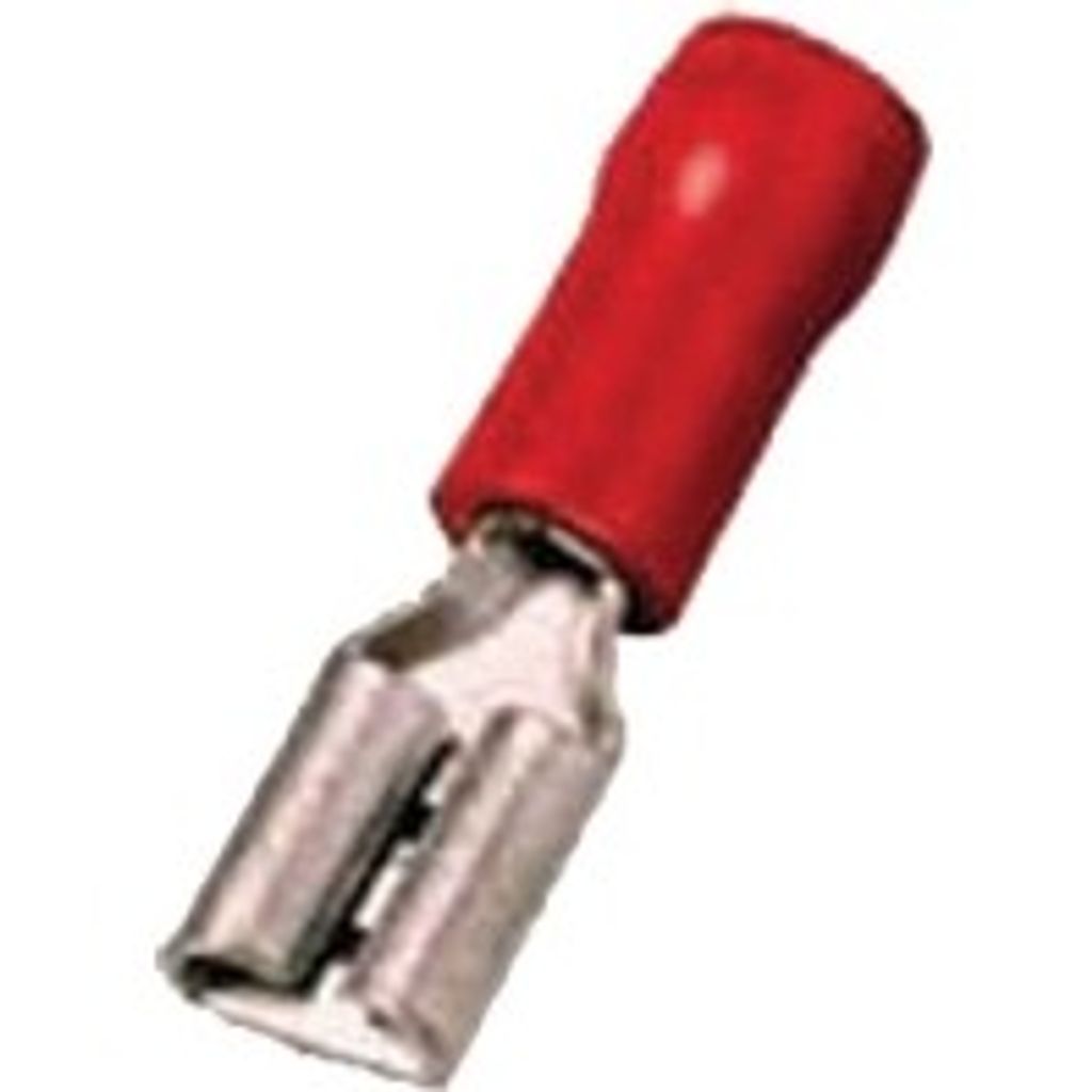 Intercable Flachsteckhülse ICIQ168FH 0.5-1qmm 6.3 x 0.8 rot