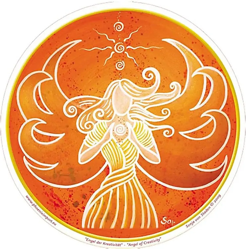 Autocollant fenêtre Ange de la créativité 11,7 cm - Lot de 3 stickers