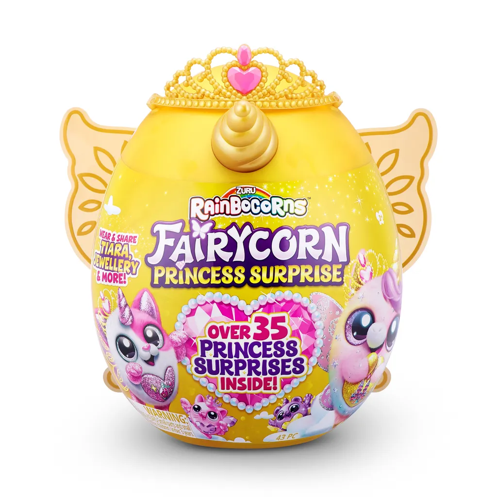 Peluche Surprise Rainbocorns Fairycorn Princess avec Ailes de Fée