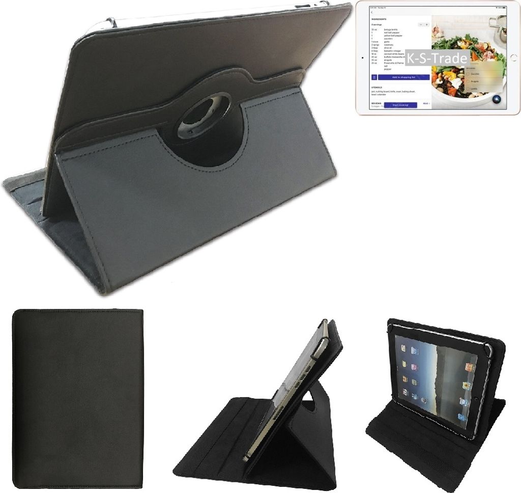 High quality kompatibel mit Apple iPad (2020) Schutz Hülle 360° Tablet Case Schutzhülle Flip Cover schwarz. Tablet Hülle drehbar Standfunktion