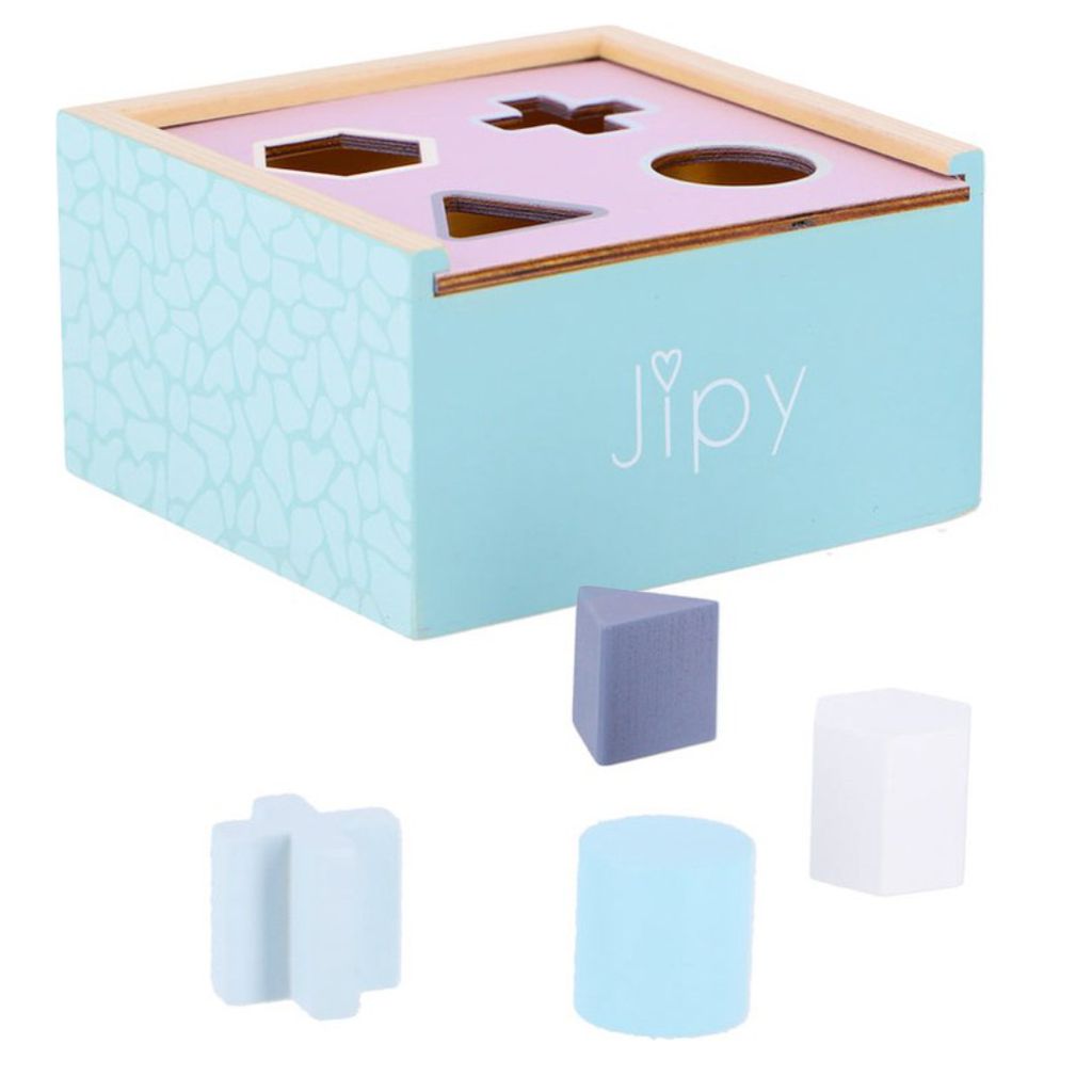 Jipy Formen-Steck-Spiel Holz Uni Farbe