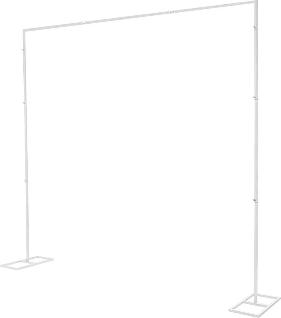 Supporto Palloncini Bianco Metallo L - Design Chic per Eventi - 2