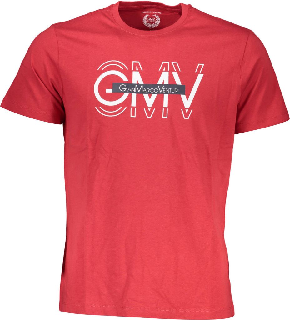 GIAN MARCO VENTURI T-SHIRT KURZARM HERREN ROT : Farbe - Rot, Größe - M Größe: M Farbe: Rot