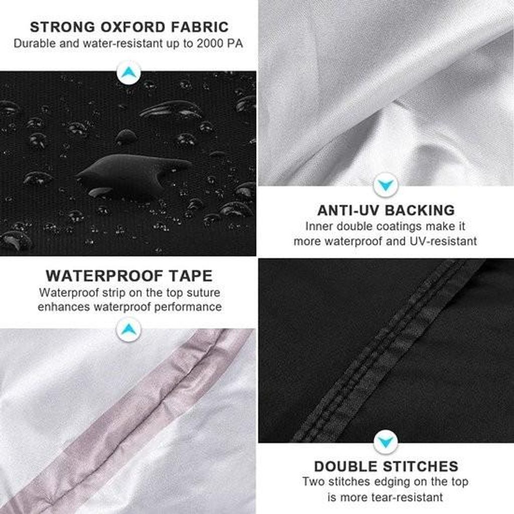 L-Form Abdeckung für Gartenmöbel mit Belüftungsöffnungen, L-Form Loungesofa, Schutzhülle, wasserdicht, Abdeckung für Outdoor Ecksofa, Eckloun...