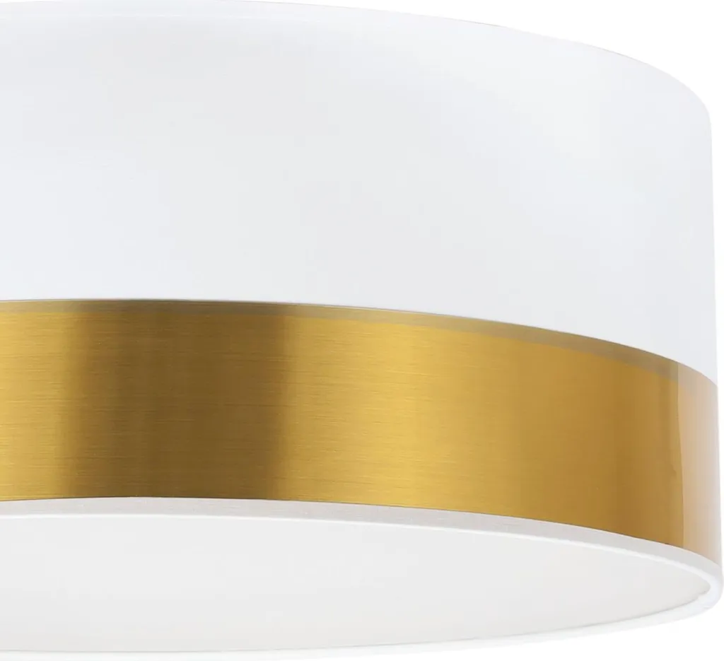 Plafonnier Elegance Plexiglas Blanc et Or 40cm E27 pour Salon Chic - 7