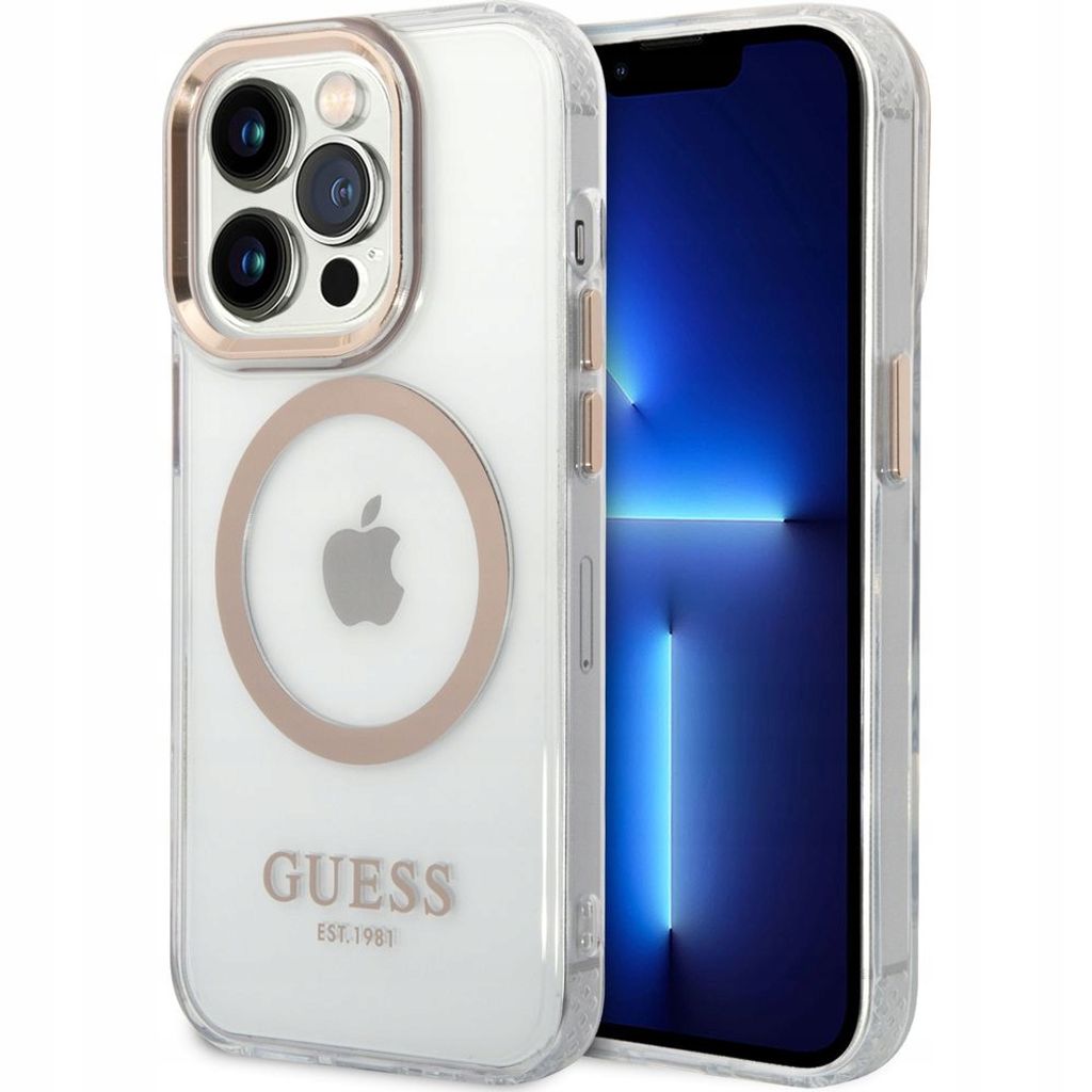 Guess Guhmp14Lhtrmd Puzdro Pre Iphone 14 Pro - Zlaté Metal Obrázok produktu 
