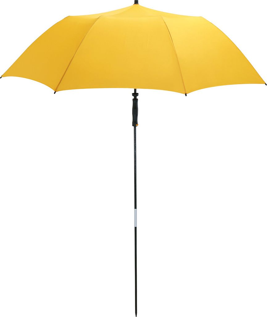 FARE Strand-Sonnenschirm Travelmate Camper Lichtschutzfaktor UPF 50+ Koffertauglich Regenfest Fiberglas 725g, Farbe:Gelb