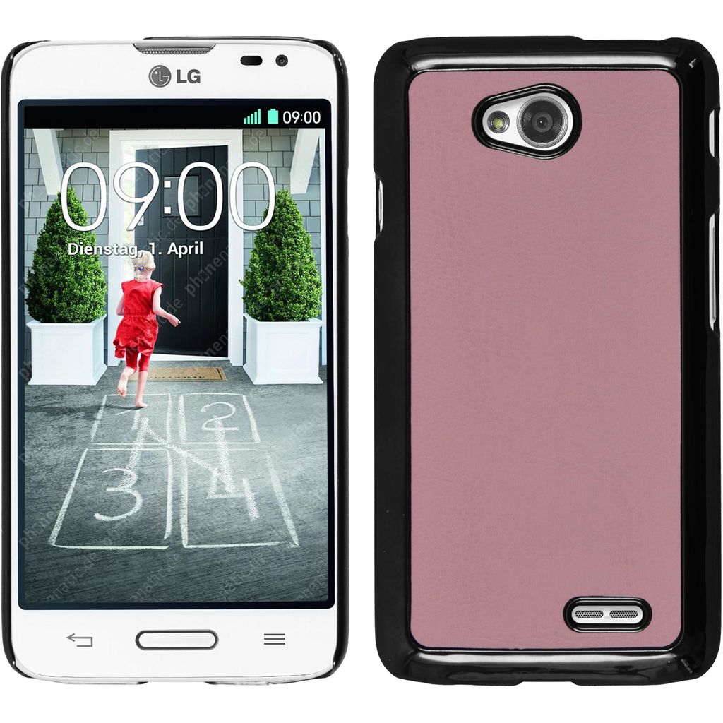 PhoneNatic Case kompatibel mit LG L70 - Hülle rosa Produktbild 