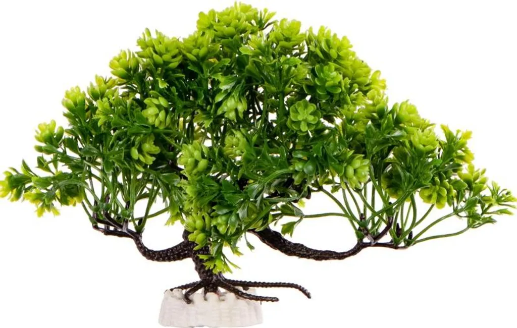 Plante artificielle Zen Bonsai décorative pour petit aquarium et bocal