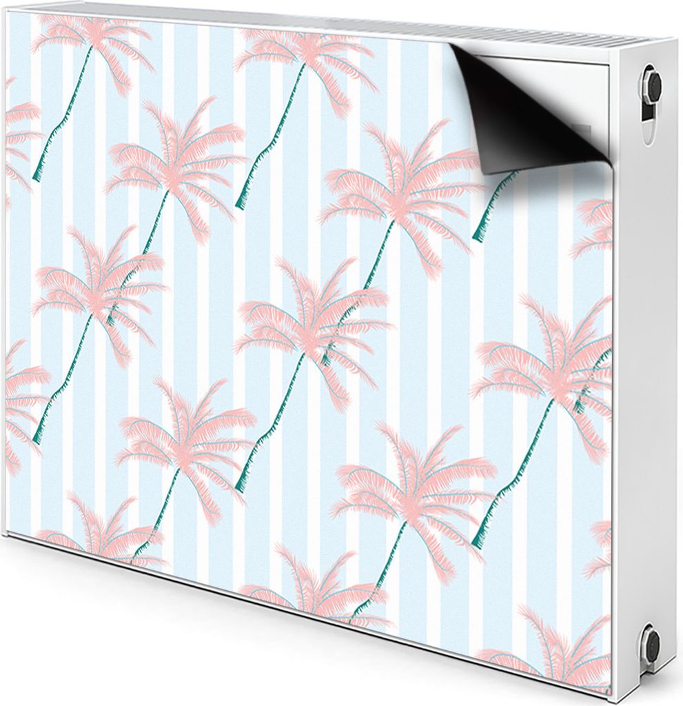 Magnet Radiator Magnet Mat Heizkörper Heizung Verkleidung Abdeckung 100x60 cm - Blätter, Palme