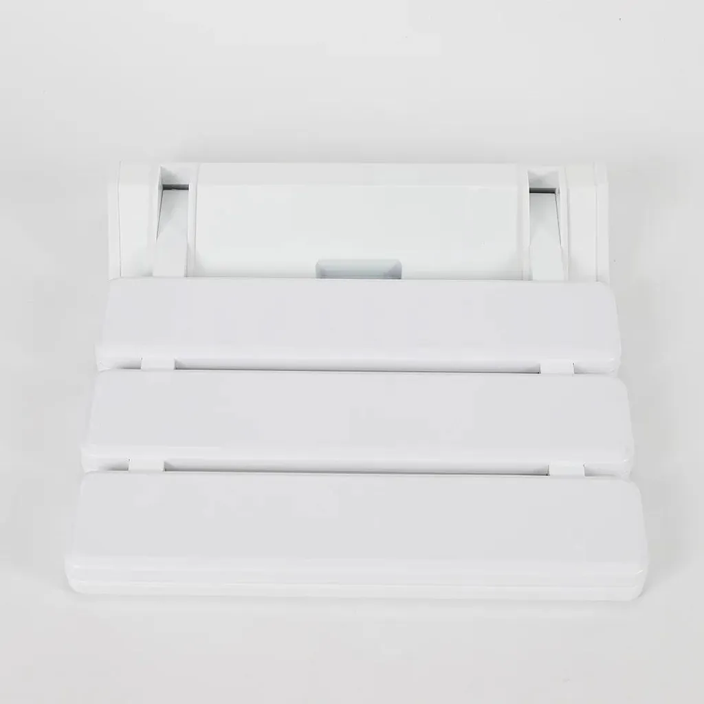 Siège de douche rabattable mural blanc 130 kg - Modèle Confort PMR