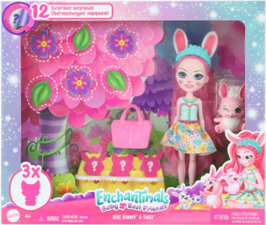 Enchantimals Baby Best Friends HLK85, Módní panenka, Ženy, Obrázek produktu 