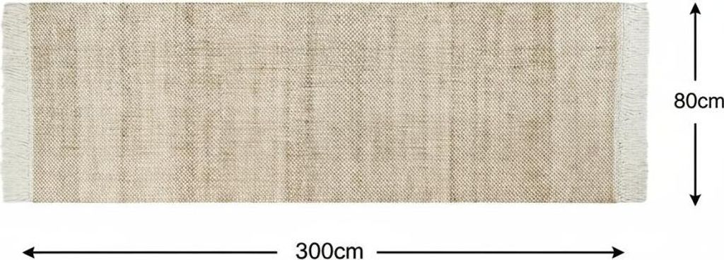 Elegant Floors Jute-Wolle Teppich Natur | Handgefertigtes Boho Wohnaccessoire mit Fransen im Skandi Stil | Moderner Wohnzimmer Teppich für Boden...