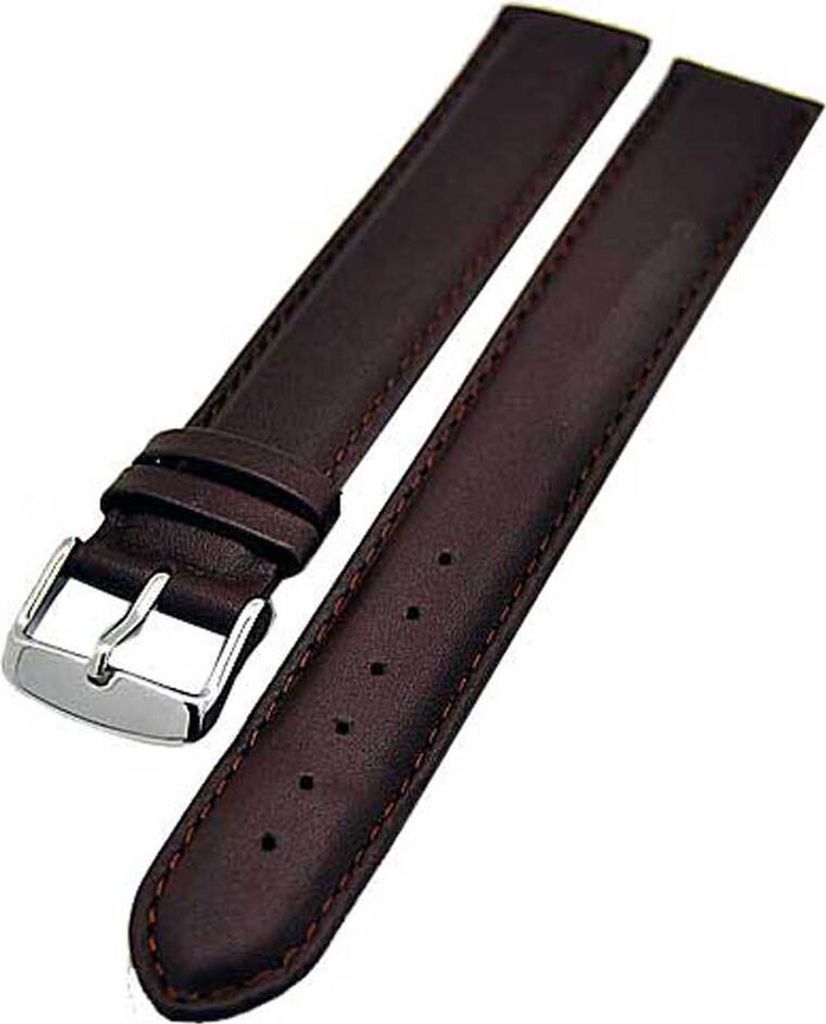 Uhrenarmband Kalbleder SUPERLANG XXXL 18mm braun NEU