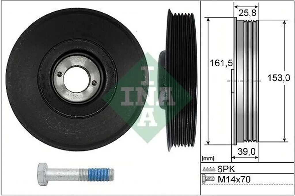 Supprimer vibrations moteur FIAT DUCATO kit poulie vilebrequin INA