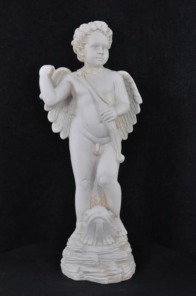 Statue Ange Incassable pour Entrée - Décoration Cupidon Design Durable
