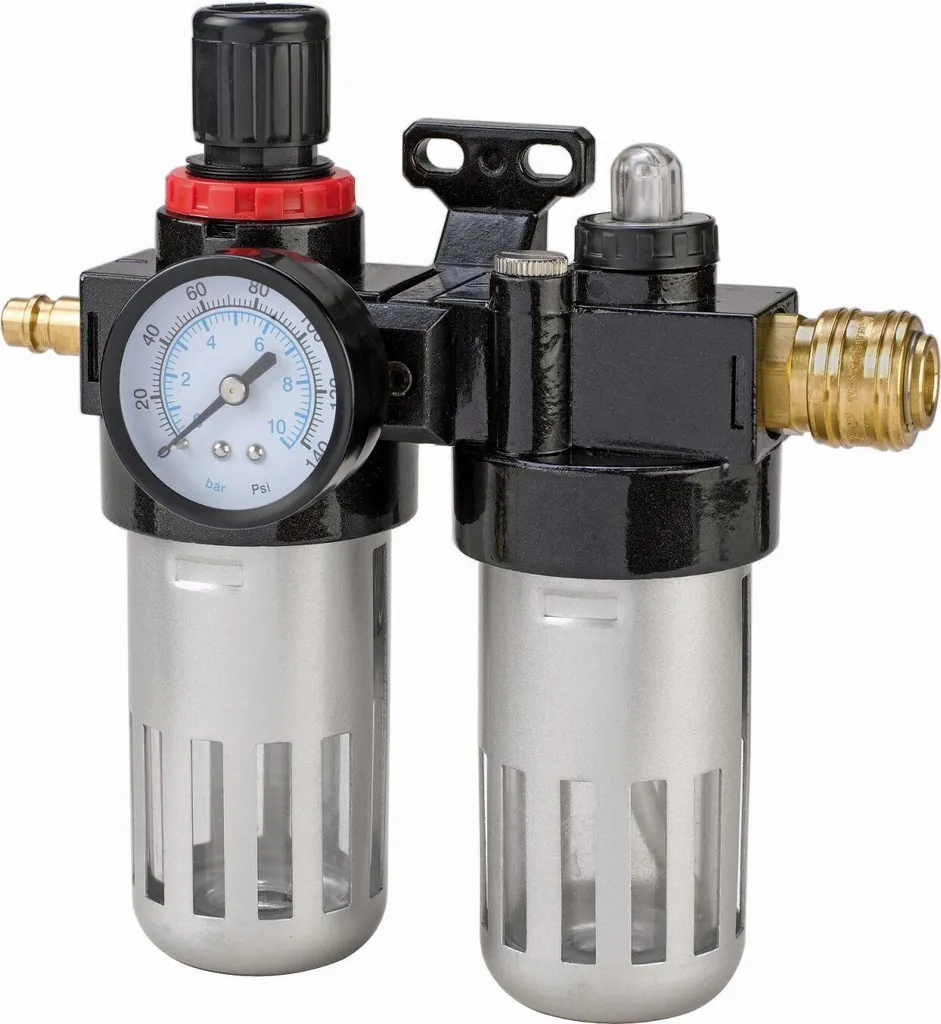 Kit compresseur d'air Einhell 4135000 avec manomètre et soufflette métal