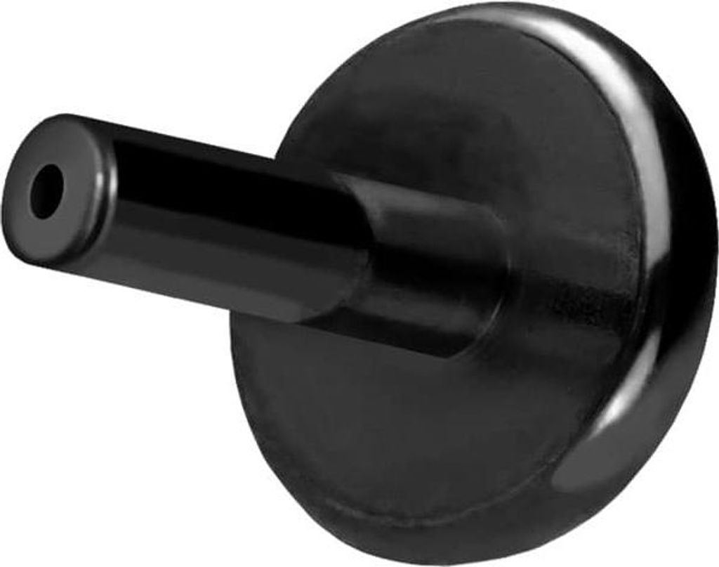 Ohrpiercing, Nasenpiercing Titan Labret mit Push Fit ohne Kugel Schwarz Stablänge: 5mm | Stabstärke: 1mm