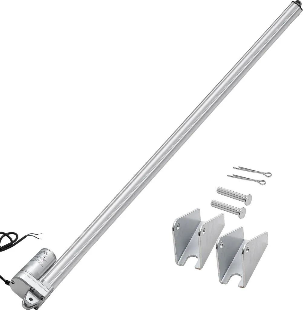Actionneur Linéaire 12V Course 1016mm Force 3000N avec Fixations