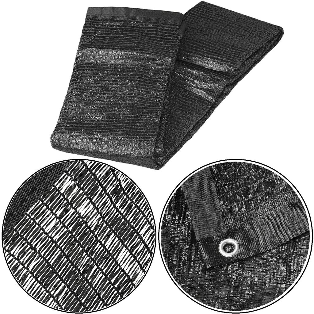 Schattiernetz 4 x 4 m Schattentuch mit 8 Aluminium Ösen HDPE 60gsm UV-beständig