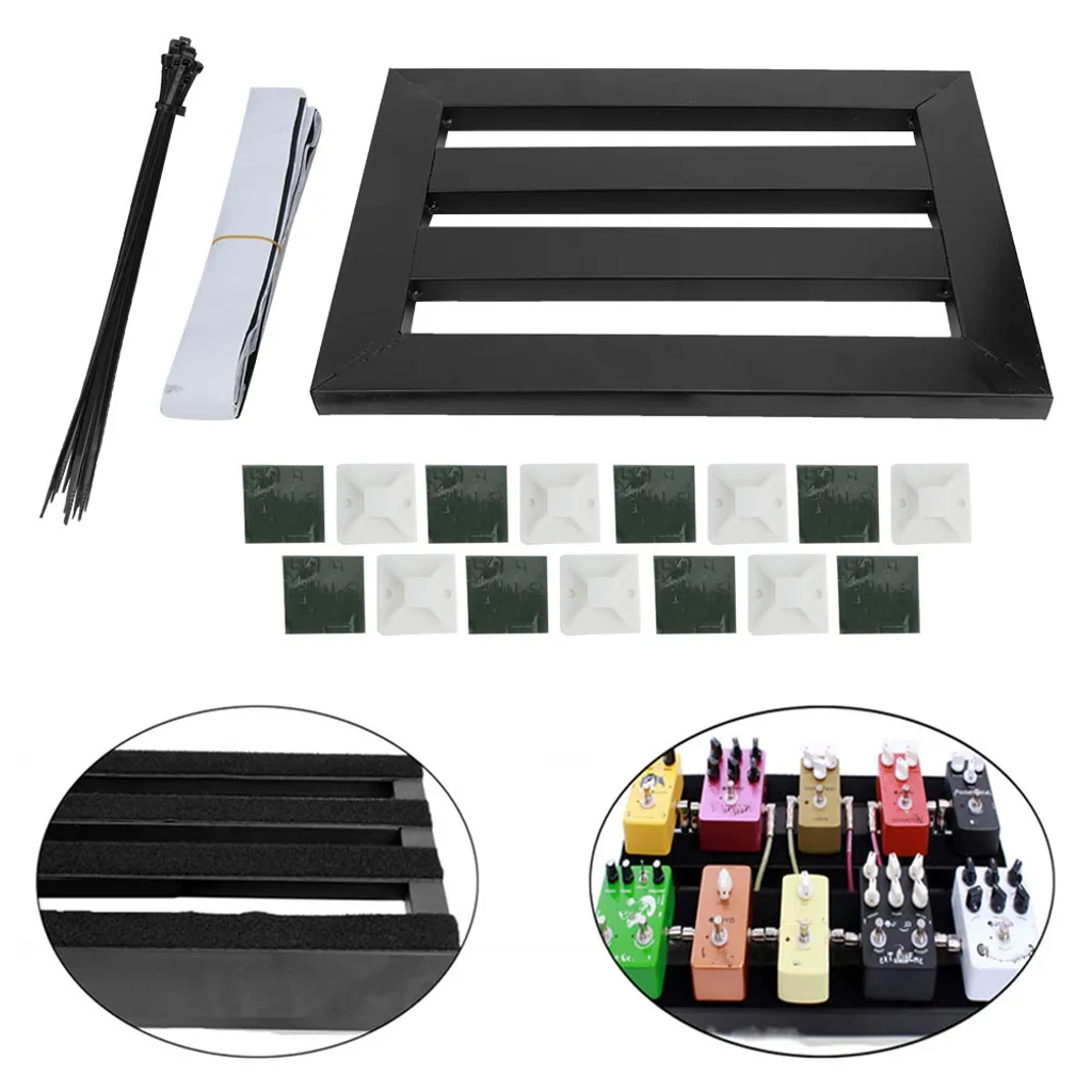 Guitar Pedalboard Robuste à Inclinaison Réglable avec Gestion de Câbles - 5