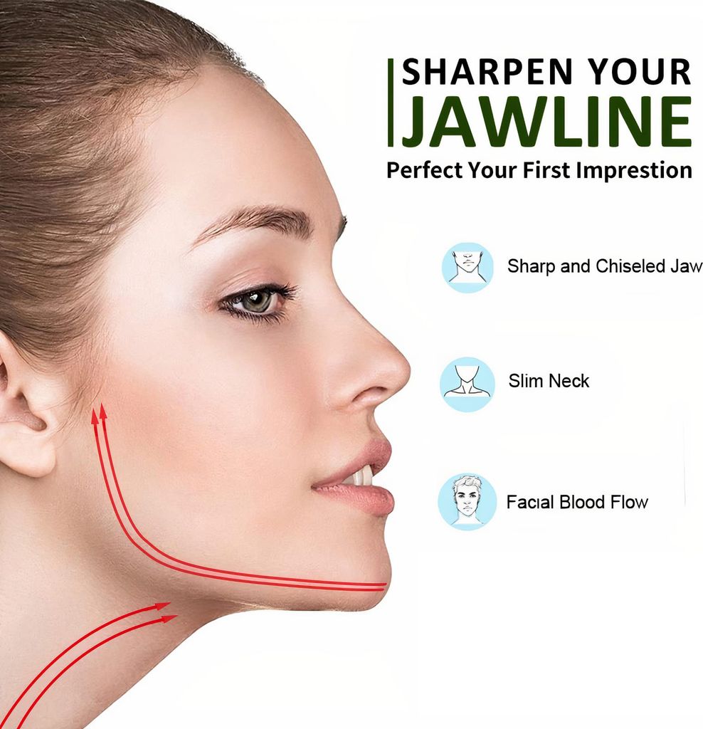 INF Jawline posilovač Čelisti silikonový Šedý 18 kg Obrázek produktu 3