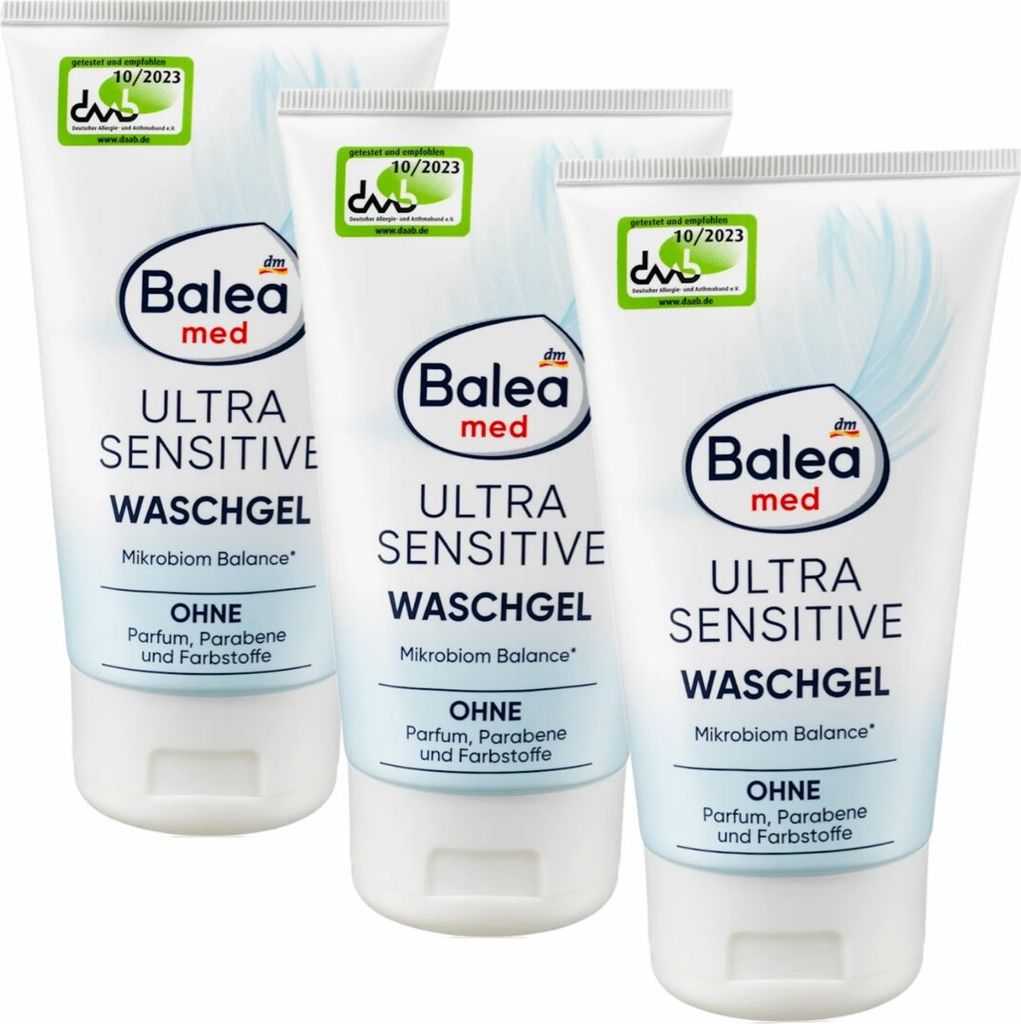 3 x Balea MED - Waschgel Ultra Sensitive (3 x 150 ml)