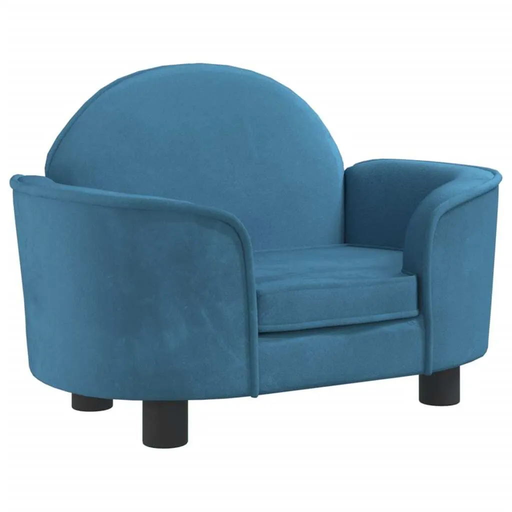 Offerta Letto per Cani vidaXL Velluto Blu 66x40x45 cm - Best Buy