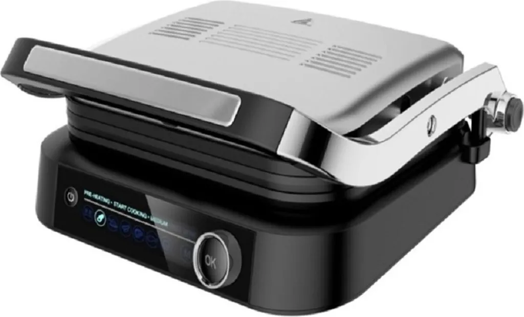 Gril de contact avec écran LED et plaques amovibles Noir - Modèle G-850