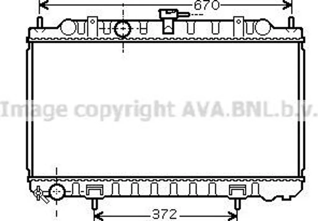 Radiateur Aluminium Haute Performance AVA DN2245 - Remplacement OE Nissan