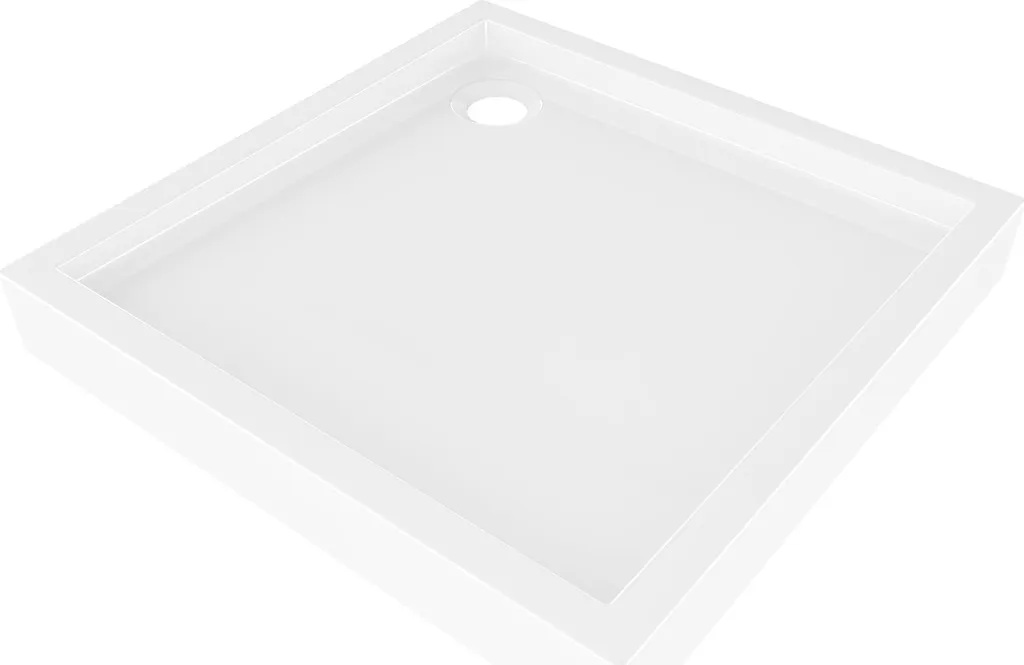 Mexen Flow+ Receveur de douche carré 70x70 cm blanc brillant 46S107070H