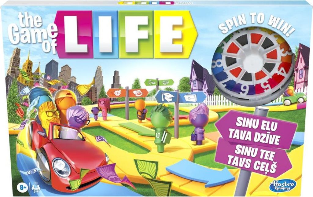 Brettspiel Spiel des Lebens (in estnischer und lettischer Sprache)