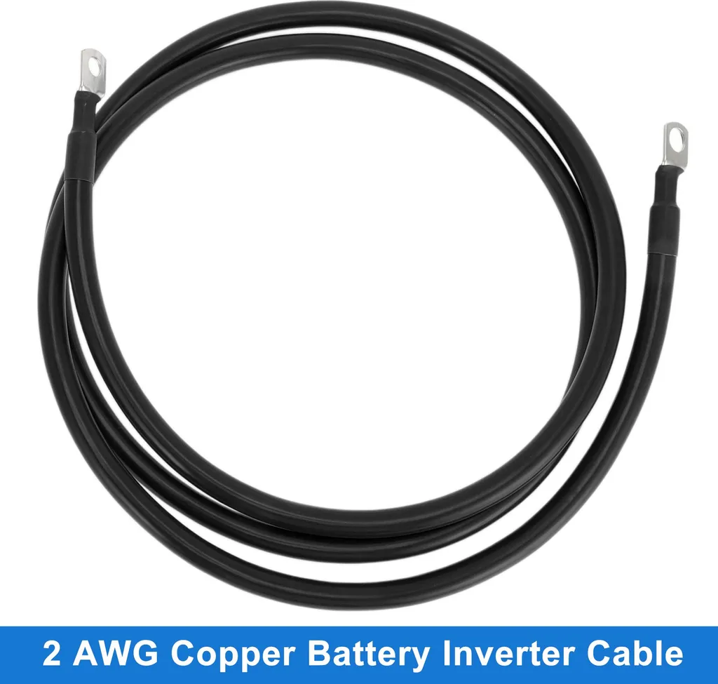 Câble de raccordement pour batterie et convertisseur de tension 2 AWG