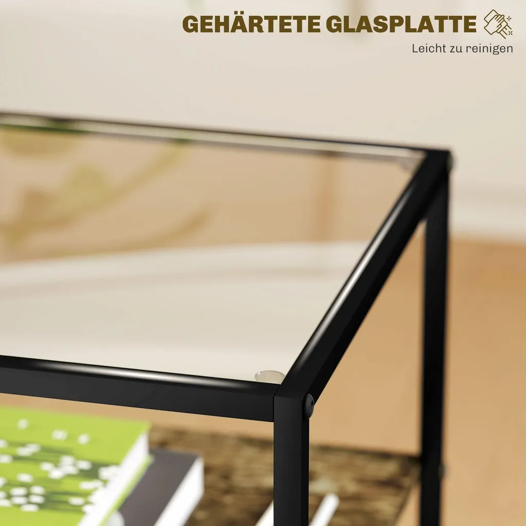 Petite table basse stable et robuste 3 niveaux pour gagner de l'espace - 5