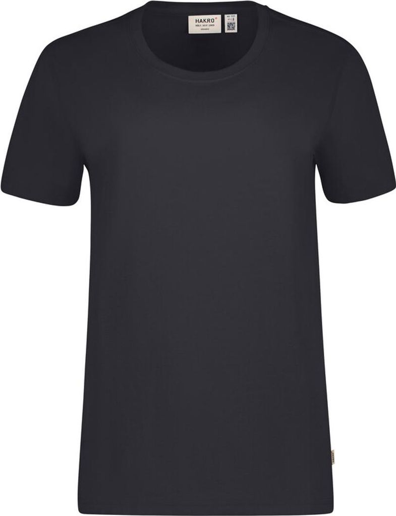 HAKRO T-Shirt Baumwolle GOTS #593 Gr. XL karbongrau