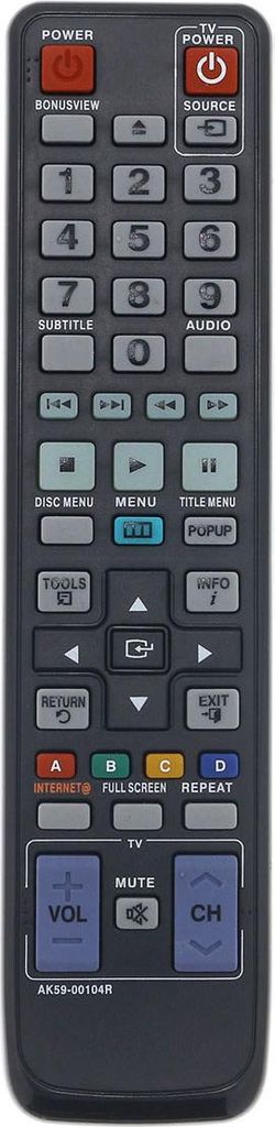 Ersatz Fernbedienung für Samsung BD-C5500/XEU Blu-Ray Player