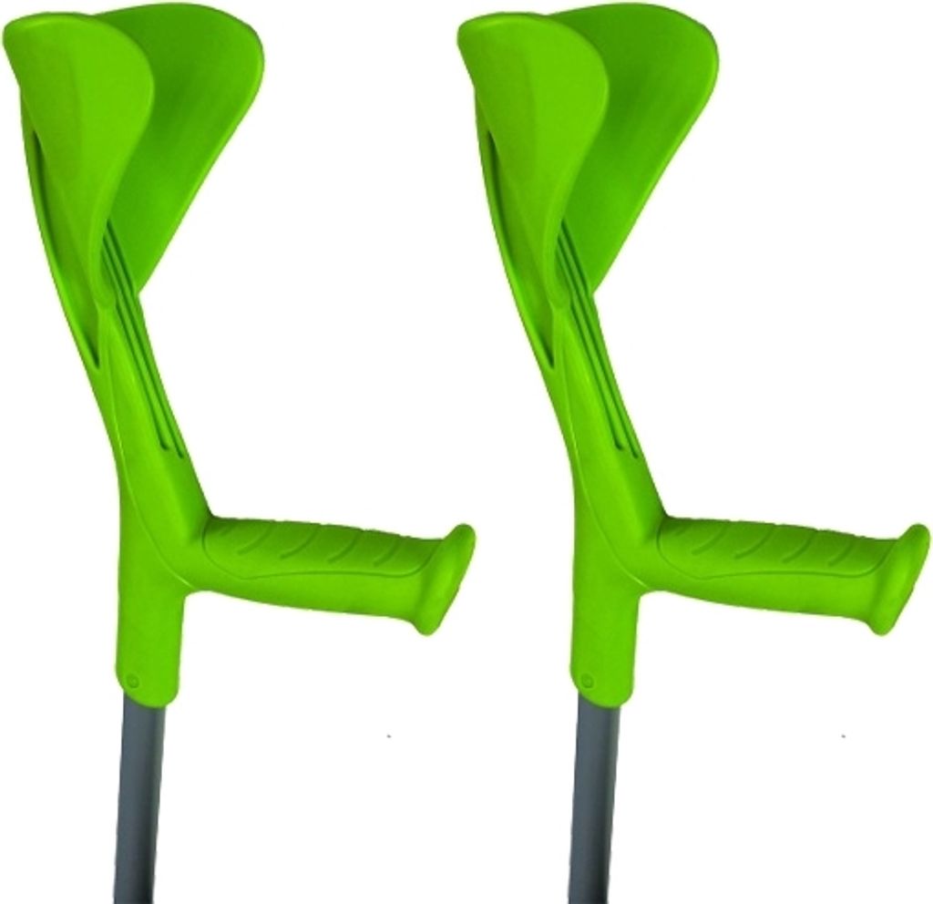 Stampelle in alluminio verde anice 2 unità Aluminium Immagine del prodotto 