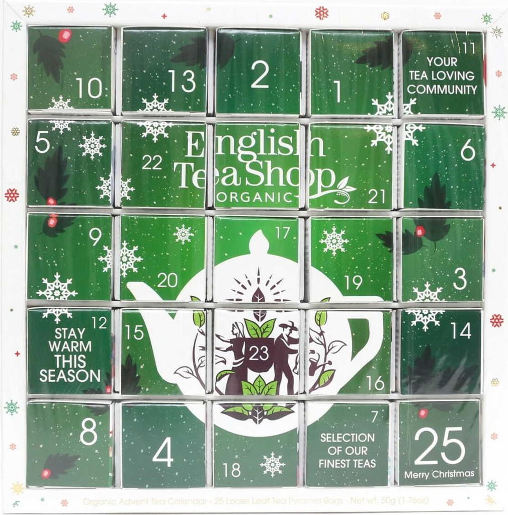Adventskalender met groene kruidenthee (25 stuks x 2 Productafbeelding 