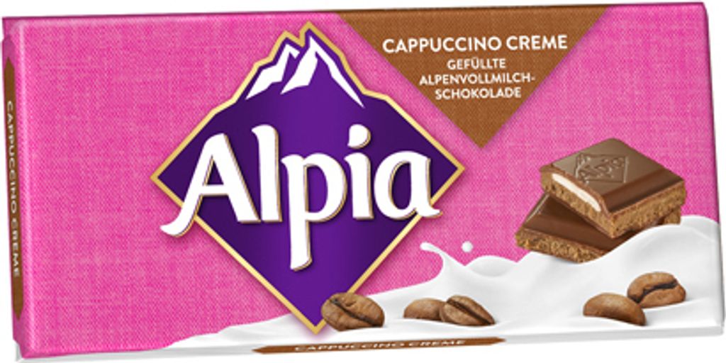 Alpia Cappuccino kremowa czekolada z mleka alpejskiego 100g Zdjęcie produktu 