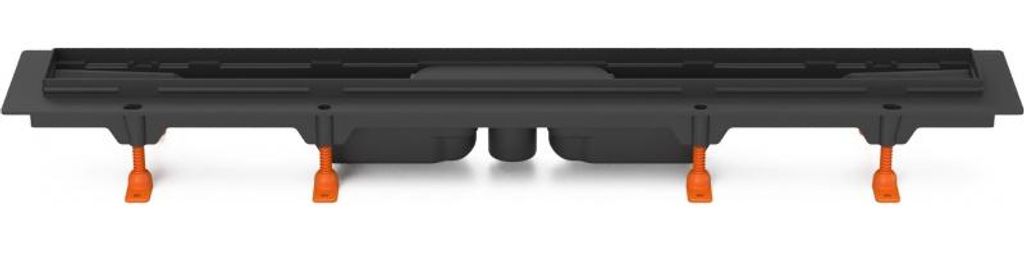 Chud?j Bodenablauf schwarz 850 mm, Boden D40, ohne Rost CH 850/S40 C