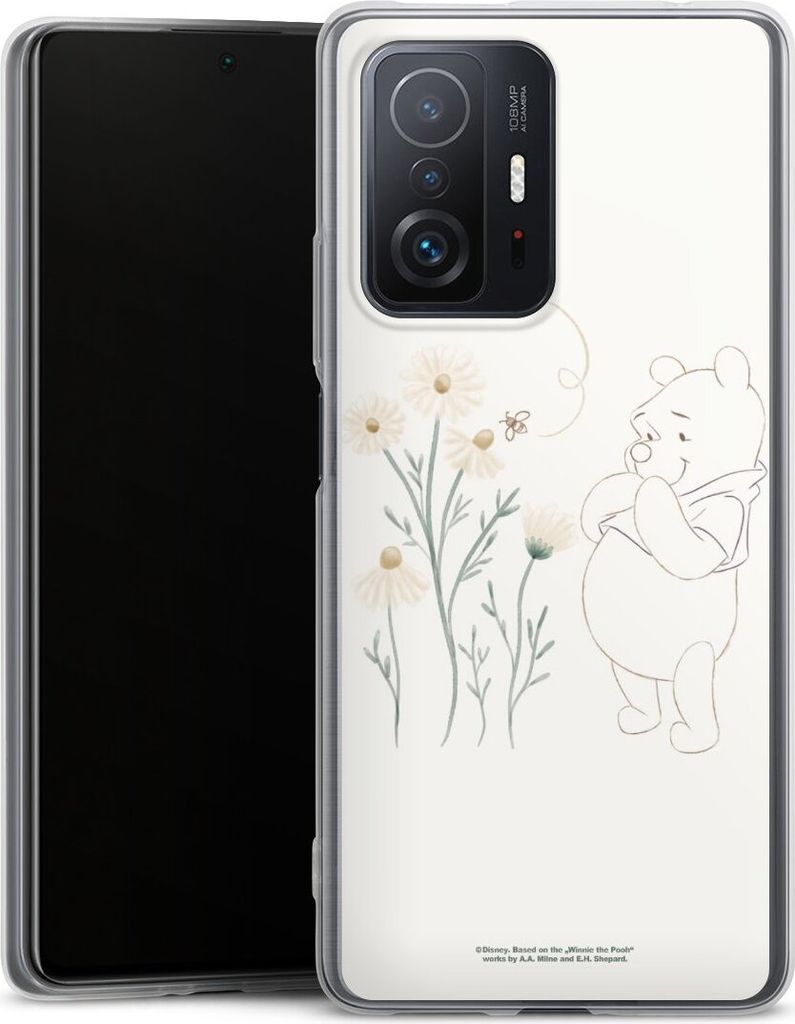 DeinDesign Slim Hülle für Xiaomi 11T 5G Silikon Case Ultra Dünn Handyhülle Biene Disney Winnie Puuh