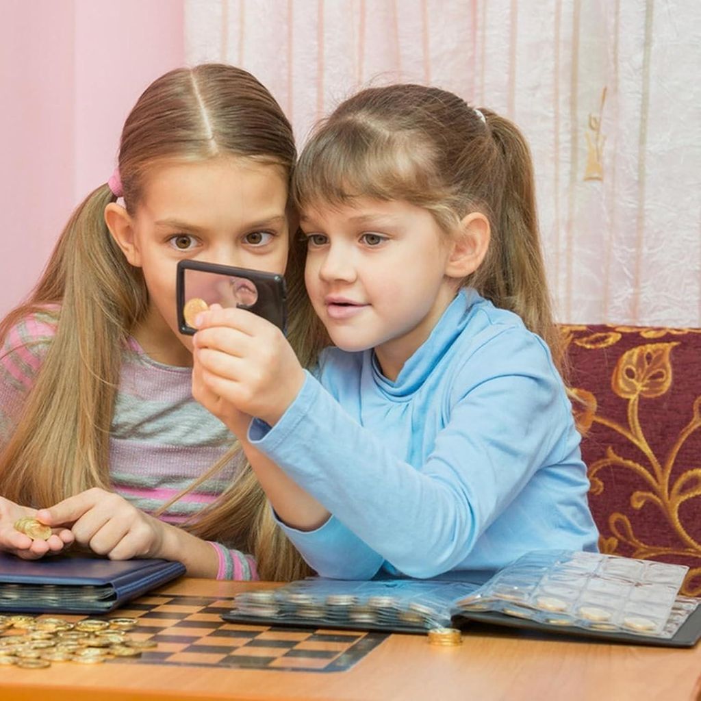 Münzenalbum - Münzsammlermappe - Münzen Sammelmap - Münzen Sammlung Aufbewahrungssystem - Münzenmappe - Münzenhalter - Münzen Aufbewahrungsb...