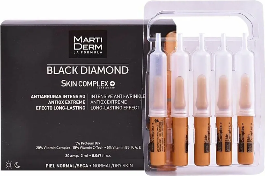 Sérum en Ampoules Visage Black Diamond Skin Complex MartiDerm - 30 Unités